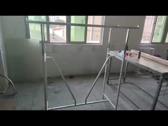 Double Rail H Rack with Heavy Duty V Brace - Chrome Double Bar Clothing Rack
