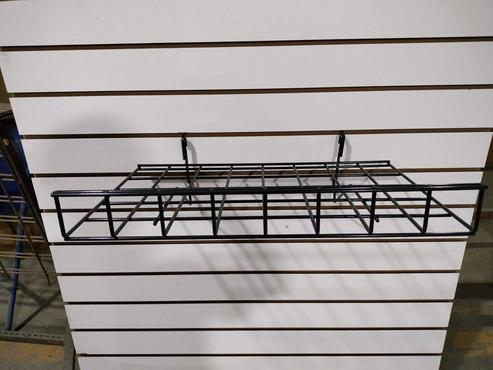 Shelf With Front Lip -black